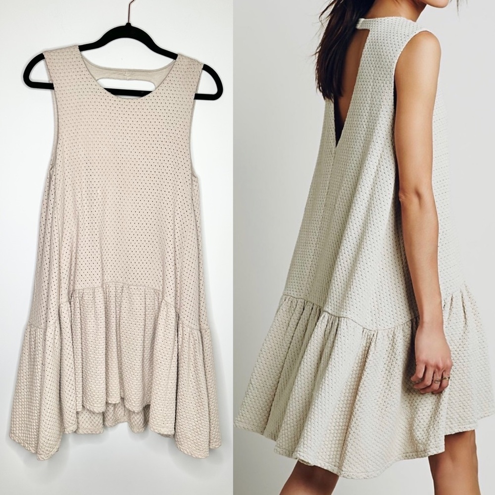 Free People Turn it On Ruffle Mini Dress